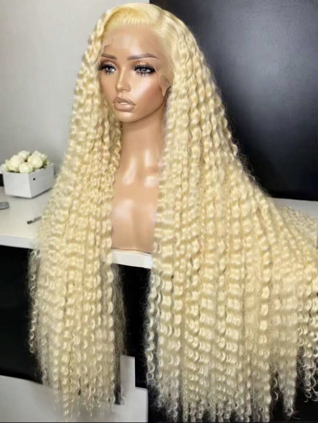Blonde Deep Wave 100% human hair wig