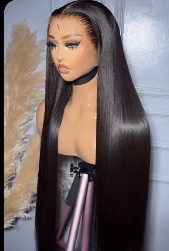 Black Straight 100% human hair wig